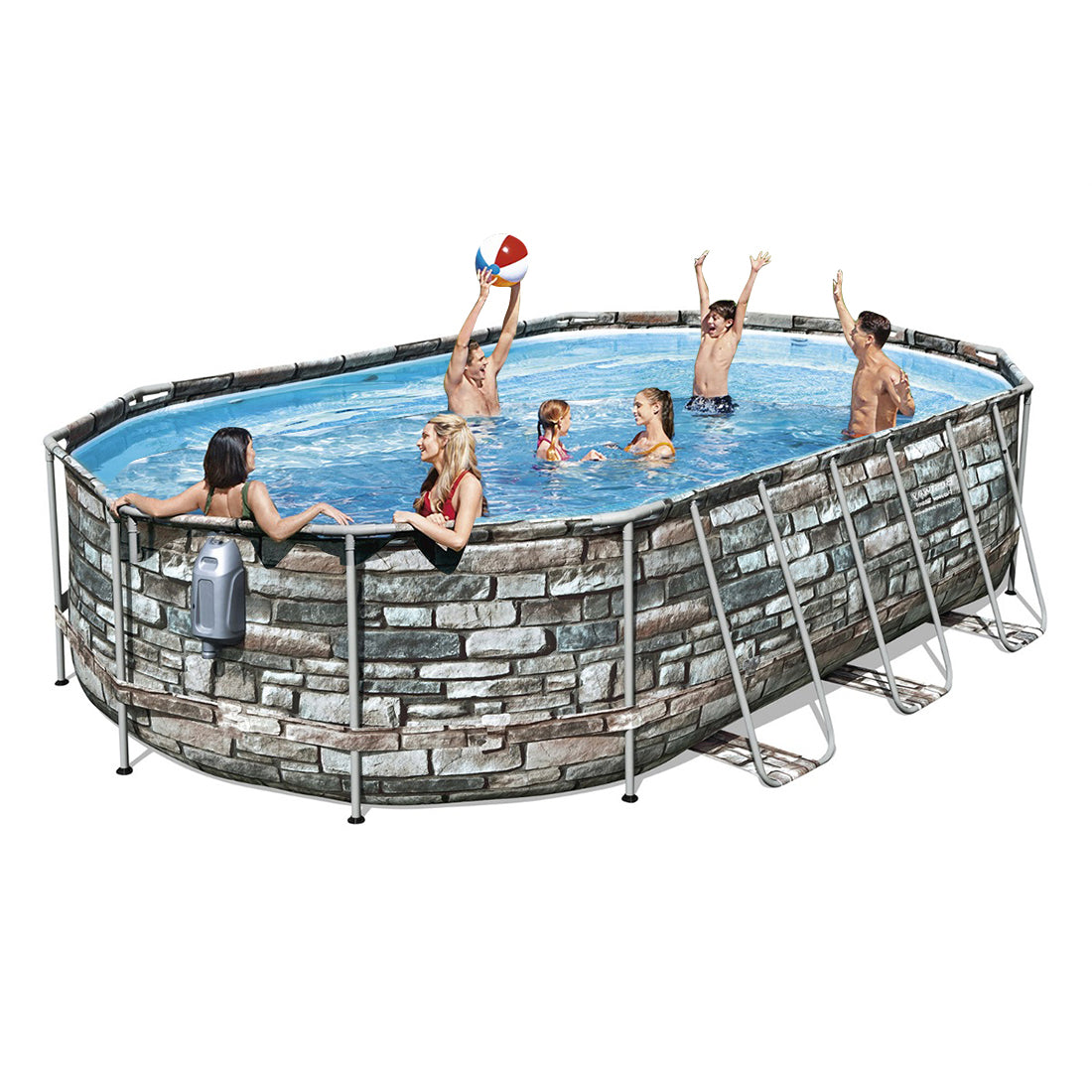 Échelle Pour Trampoline Jardideco Hélios 3,05 M Ou Cronos 3,66 M - Accessoire Sécurité Enfants