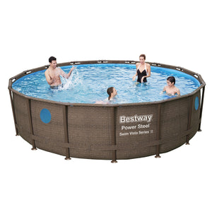 Bestway Power Steel™ Round Above Ground Swimming Pool Kit - 4.88m x 1.22m
