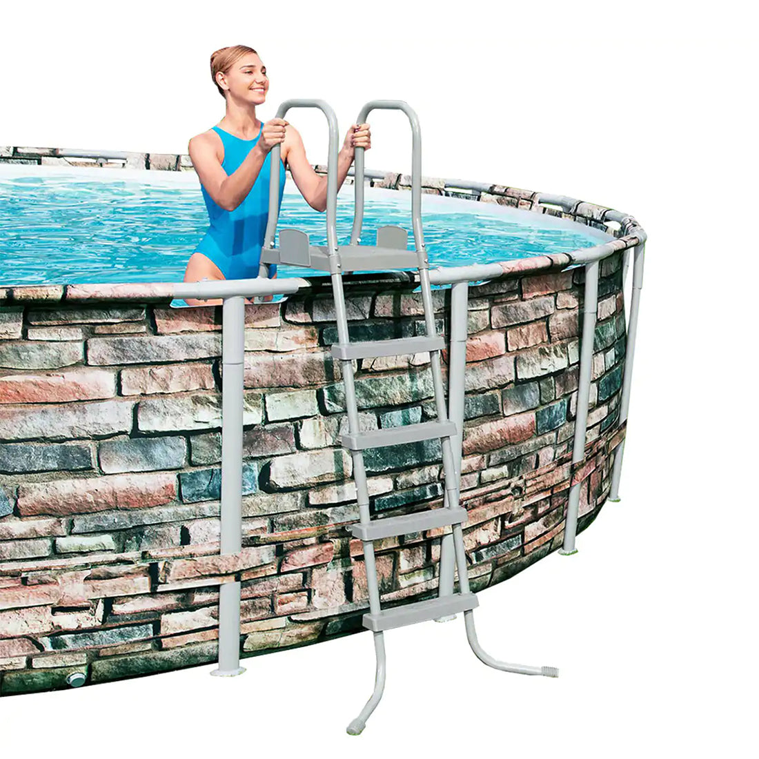 Bestway Power Steel™ Round Above Ground Swimming Pool Kit - 5.49m x 1.32m