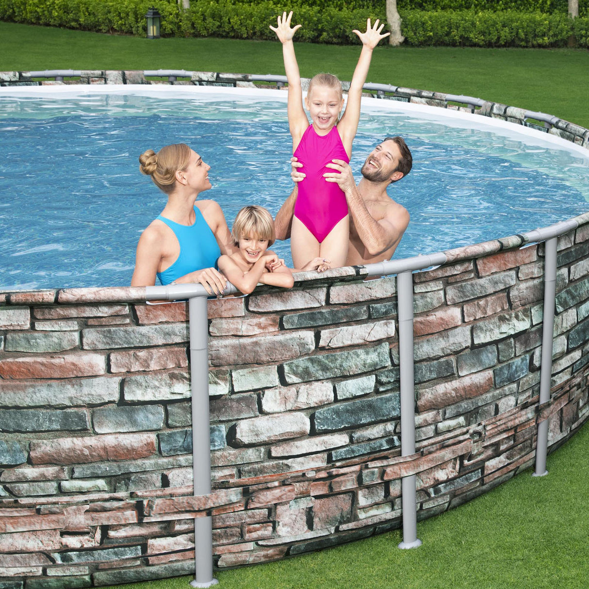 Bestway Power Steel™ Round Above Ground Swimming Pool Kit - 5.49m x 1.32m