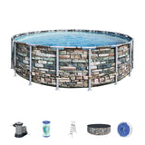 Bestway Power Steel™ Round Above Ground Swimming Pool Kit - 5.49m x 1.32m