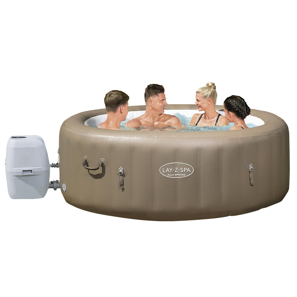 Bestway Lay-Z-Spa PALM SPRINGS Airjets - As Seen on TV - Hot Tub Spa Massage - 140 Jets - 4 to 6 People