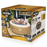 Bestway Lay-Z-Spa PALM SPRINGS Airjets - As Seen on TV - Hot Tub Spa Massage - 140 Jets - 4 to 6 People