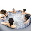 Bestway Lay-Z-Spa SANTORINI Hydrojet Pro - Hot Tub Spa Massage - 180 Jets + 10 Jetstream Nozzles - 5 to 7 People