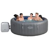 Bestway Lay-Z-Spa SANTORINI Hydrojet Pro - Hot Tub Spa Massage - 180 Jets + 10 Jetstream Nozzles - 5 to 7 People