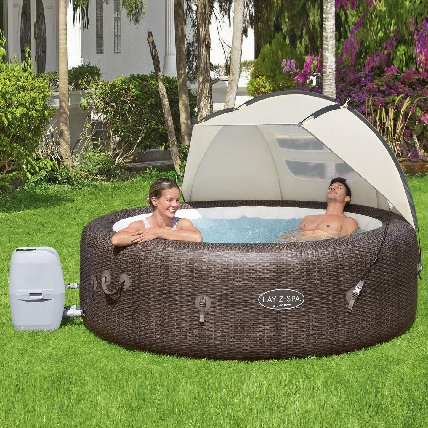 Bestway Lay-Z-Spa Canopy Hot Tub Accessory Tent Cover Fabric UV Protection