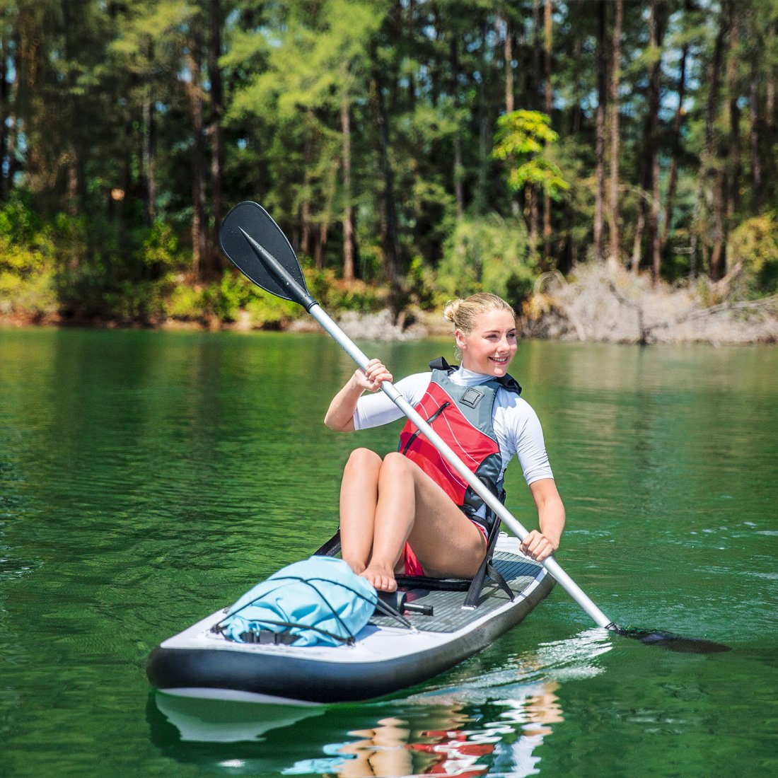 Bestway 3.1m Inflatable WaveEdge Stand Up Paddle Board SUP & Kayak