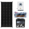 Off-grid System 5kW Hybrid Inverter 48v 100Ah 5KWH LiFePO4 2.58kW Solar with Gen