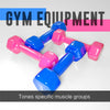 Workoutwiz 10 Pound Dumbbell Weights Set Exercise Fitness Home Gym Dumbells