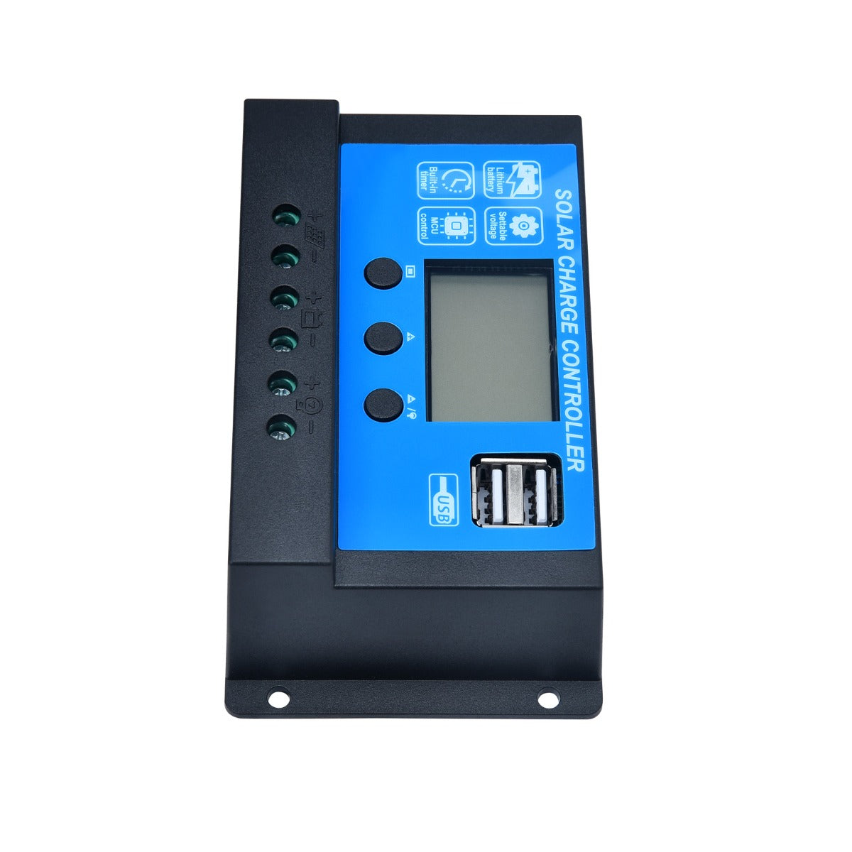 12V/24V 20A PWM Solar Panel Battery Regulator Charge Controller - LCD USB