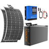 BUNDLE DEAL - VoltX 200Ah Lithium Battery + 360W Solar Panel + 40A MPPT Controller with Cable