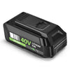 Neovolta 40V 2.5Ah Lithium-Ion Battery Pack Garden Tools LED Display