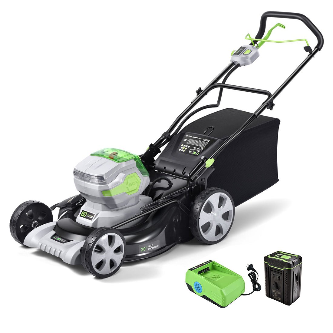 Neovolta 60V Cordless Self-Propelled Lawn Mower Kit 2.5Ah Lithium Battery