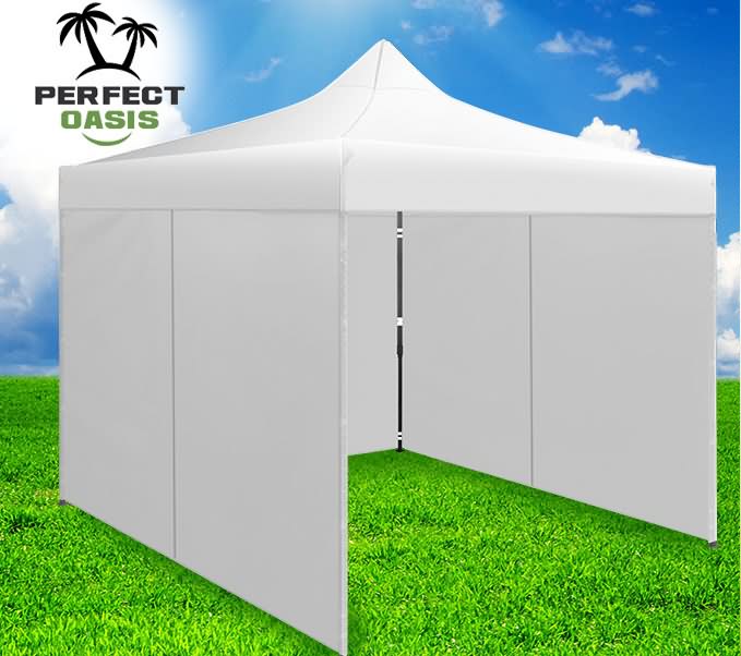 Perfect Oasis Outdoor Gazebo Party Marquee 3X3 White
