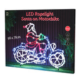 Stockholm Christmas LED Santa Motorbike Super Bright