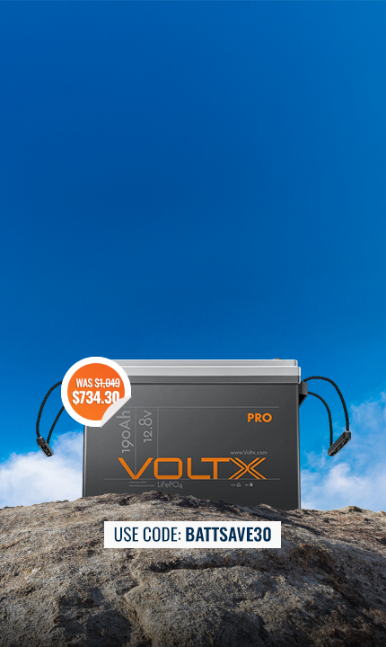 Backup Promo 30% Off VoltX 12V