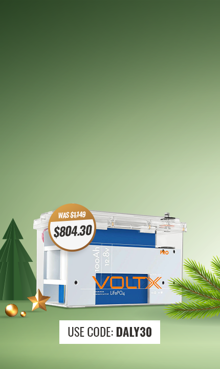 VoltX 12V 100Ah Bluetooth Daly LiFePO4 Battery 
