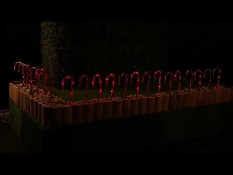 Stockholm LED Path CANDY CANES Motif Lights Christmas Party Garden Lamp FLASHING 20pc