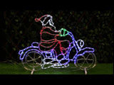 Stockholm Christmas LED Santa Motorbike Super Bright