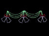 Stockholm Christmas Lights Motif LED Ropelight 3 Bells Drape