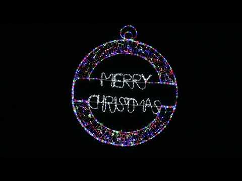 Stockholm Christmas Lights Motif LED Ropelight Merry Xmas Bauble 240 Fairy LEDs