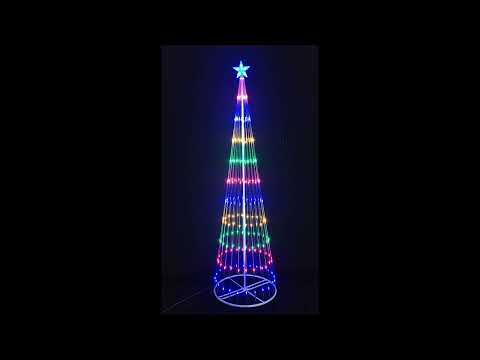 Stockholm Christmas Lights Xmas Tree Strand Flashing Light Multi Color 264 LEDs