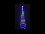 Stockholm Christmas Lights Xmas Tree Strand Flashing Light Multi Color 264 LEDs