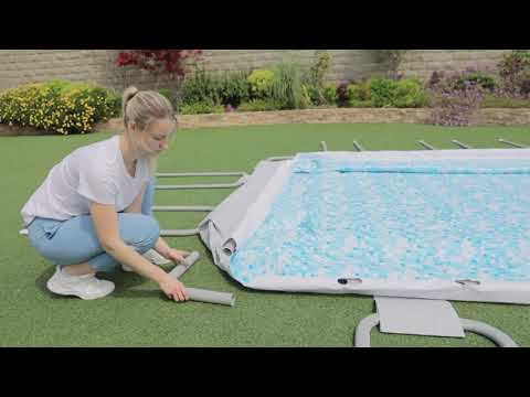 Bestway Power Steel™ Rectangle Above Ground Pool Kit - 4.88m x 2.44m x 1.22m