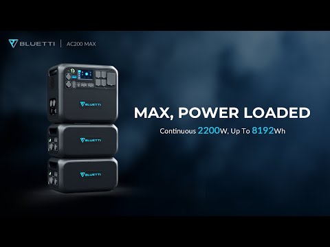 BLUETTI AC200MAX Expandable Power Station 2,200W 2,048Wh