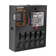 VoltX 12V Control Box 2 USB LED Lights Portable Inbuilt Voltmeter Caravan
