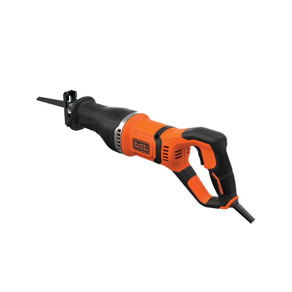 Black & Decker 750W Reciprocating Saw with Branch Holder and 2x Blades