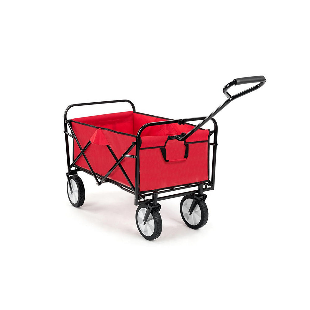 Certa Folding Beach and Garden Trolley Wagon Cart (Red)