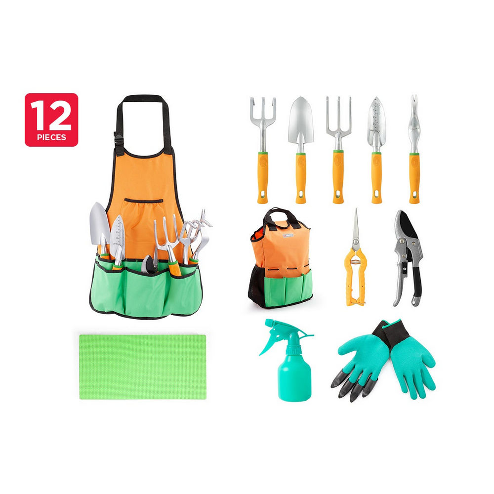 Certa 12-piece Garden Essentials Tool Kit with Apron and Carry Bag