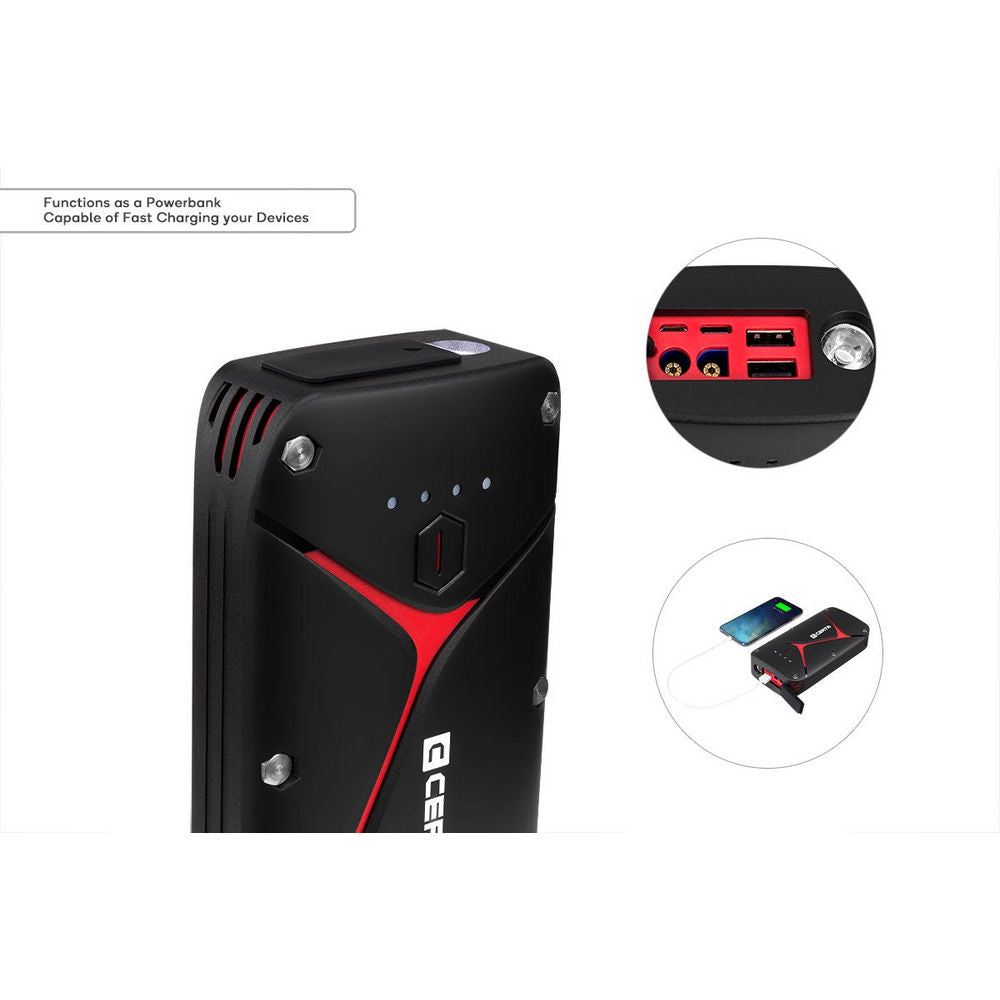 Certa 1,200A 16,000mAh Water Resistant Portable Jump Starter