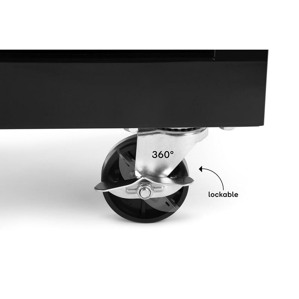 Certa Tool Box Storage Trolley 5 Drawer Chest (Black)