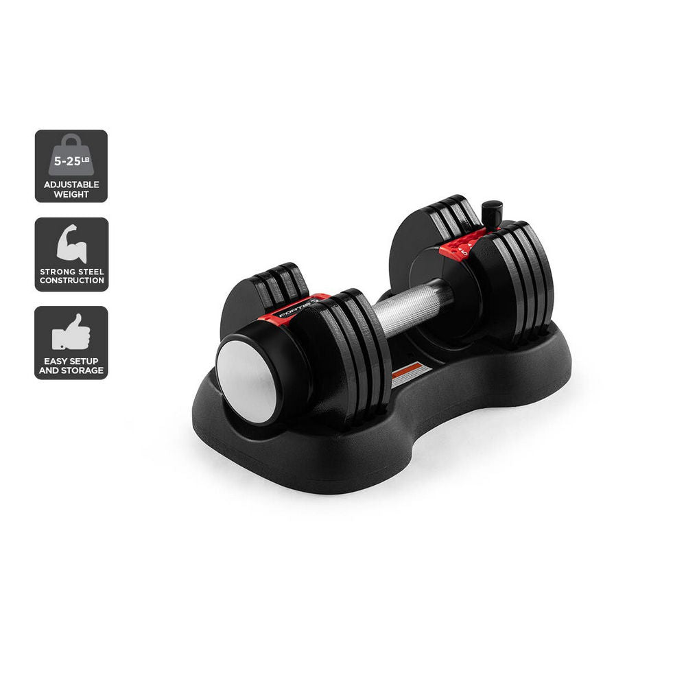 Fortis 48kg Smart Adjustable Weights Dumbbell Set