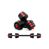 Fortis 20kg Adjustable Weights Dumbbell & Barbell Set