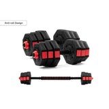 Fortis 20kg Adjustable Weights Dumbbell & Barbell Set