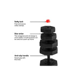 Fortis 40kg Adjustable Weights Dumbbell & Barbell Set