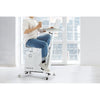 Fortis Home & Office Exercise Bike with Height Adjustable Desk (White)