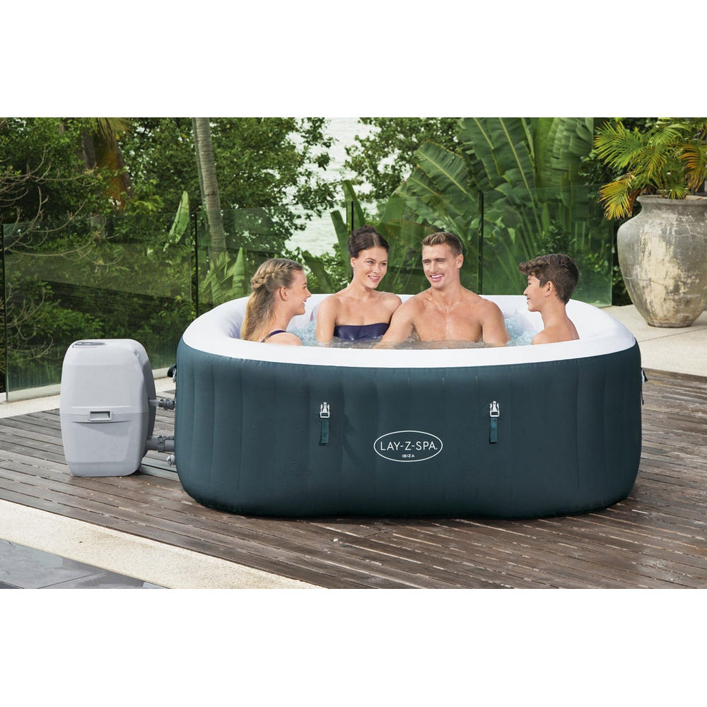 Bestway Inflatable Portable Outdoor Hot Tub Massage Lay-Z Spa 4 - 6 Persons