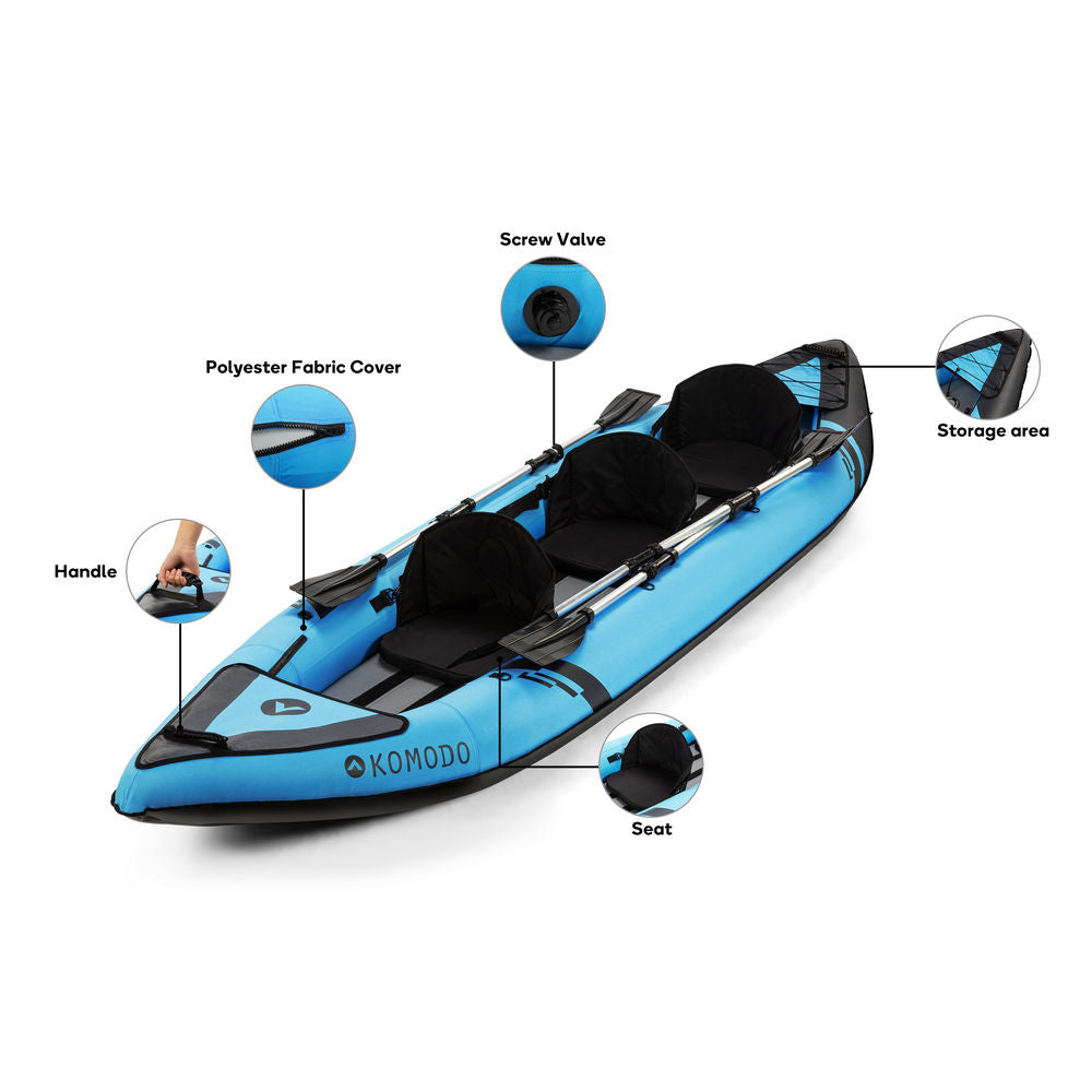 Komodo 2-3 Person Inflatable Cruising Kayak