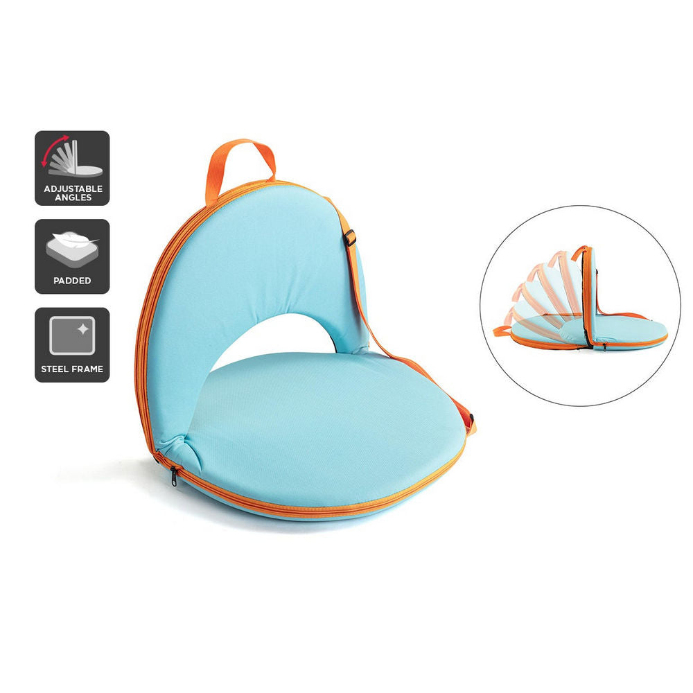 Komodo Beach Cushion Recliner (Blue/Orange)