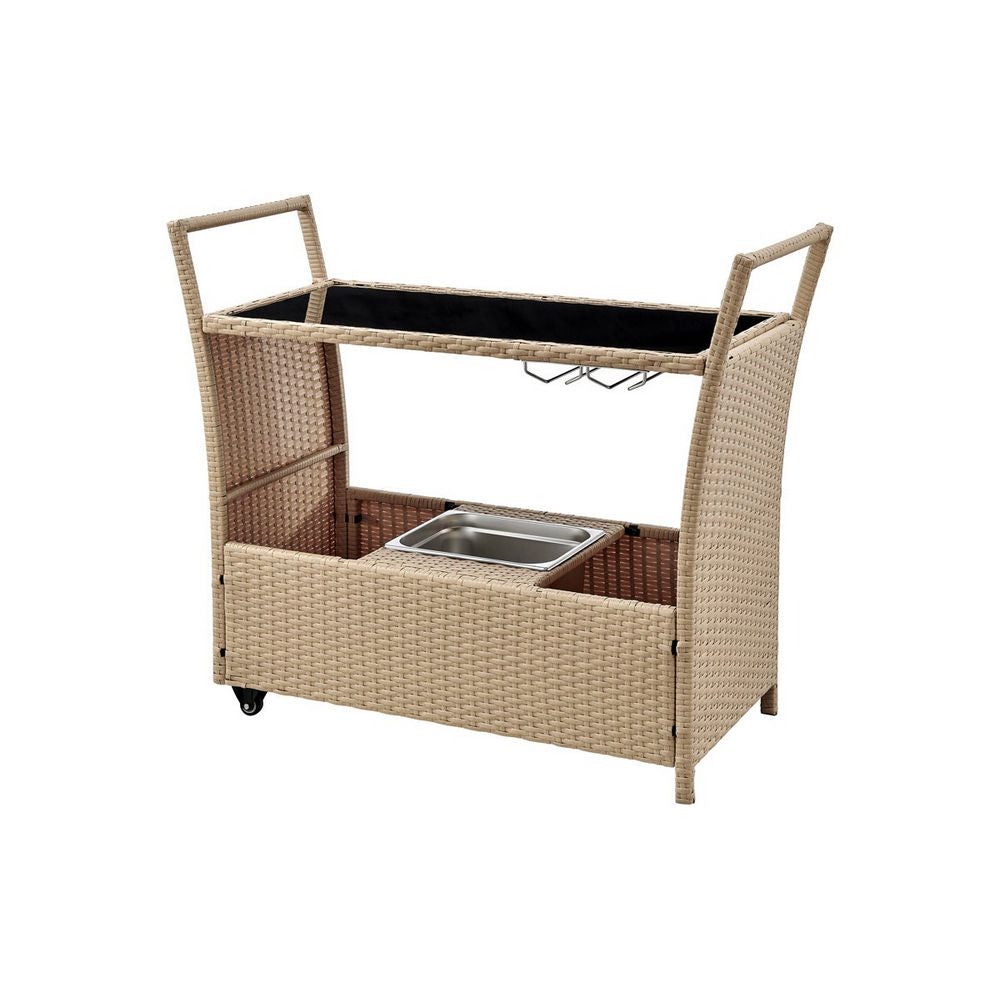 Shangri-La Balmain Outdoor Furniture Bar Cart (Natural)