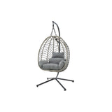 Shangri-La Mackenzie Outdoor Furniture Egg Chair (Grey, Grey)