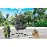 Shangri-La Mackenzie Outdoor Furniture Egg Chair (Grey, Grey)