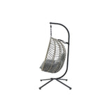 Shangri-La Mackenzie Outdoor Furniture Egg Chair (Grey, Grey)