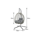 Shangri-La Mackenzie Outdoor Furniture Egg Chair (Grey, Grey)