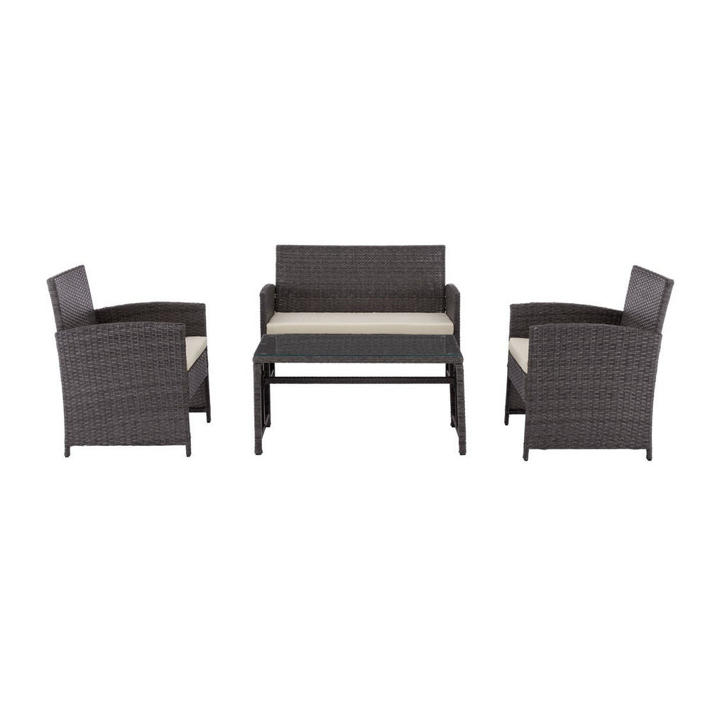 Shangri-La Redcliff 4 Piece Outdoor Furniture Lounge Set