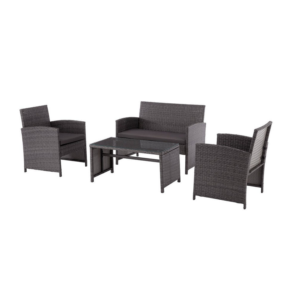 Shangri-La Redcliff 4 Piece Outdoor Furniture Lounge Set